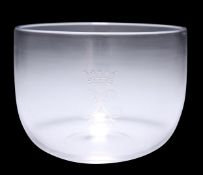 A VICTORIAN GLASS FINGER BOWL