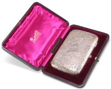 A VICTORIAN SILVER CIGAR CASE