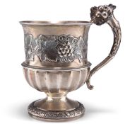 A VICTORIAN SILVER MUG