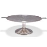 AN ART DECO SILVER TAZZA