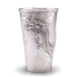 A CHINESE EXPORT SILVER BEAKER