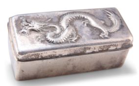 A CHINESE EXPORT SILVER BOX