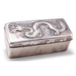 A CHINESE EXPORT SILVER BOX