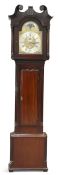 A GEORGE III IRISH MAHOGANY EIGHT-DAY LONGCASE CLOCK