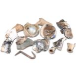 A GROUP OF ROMAN GLASS FRAGMENTS