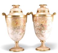 A PAIR OF DOULTON BURSLEM VASES