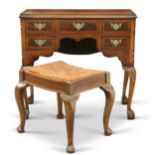 A QUEEN ANNE-STYLE WALNUT DRESSING TABLE