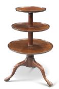 A GEORGE III MAHOGANY DUMB WAITER