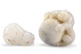 TWO CHINESE JADE CARVINGS