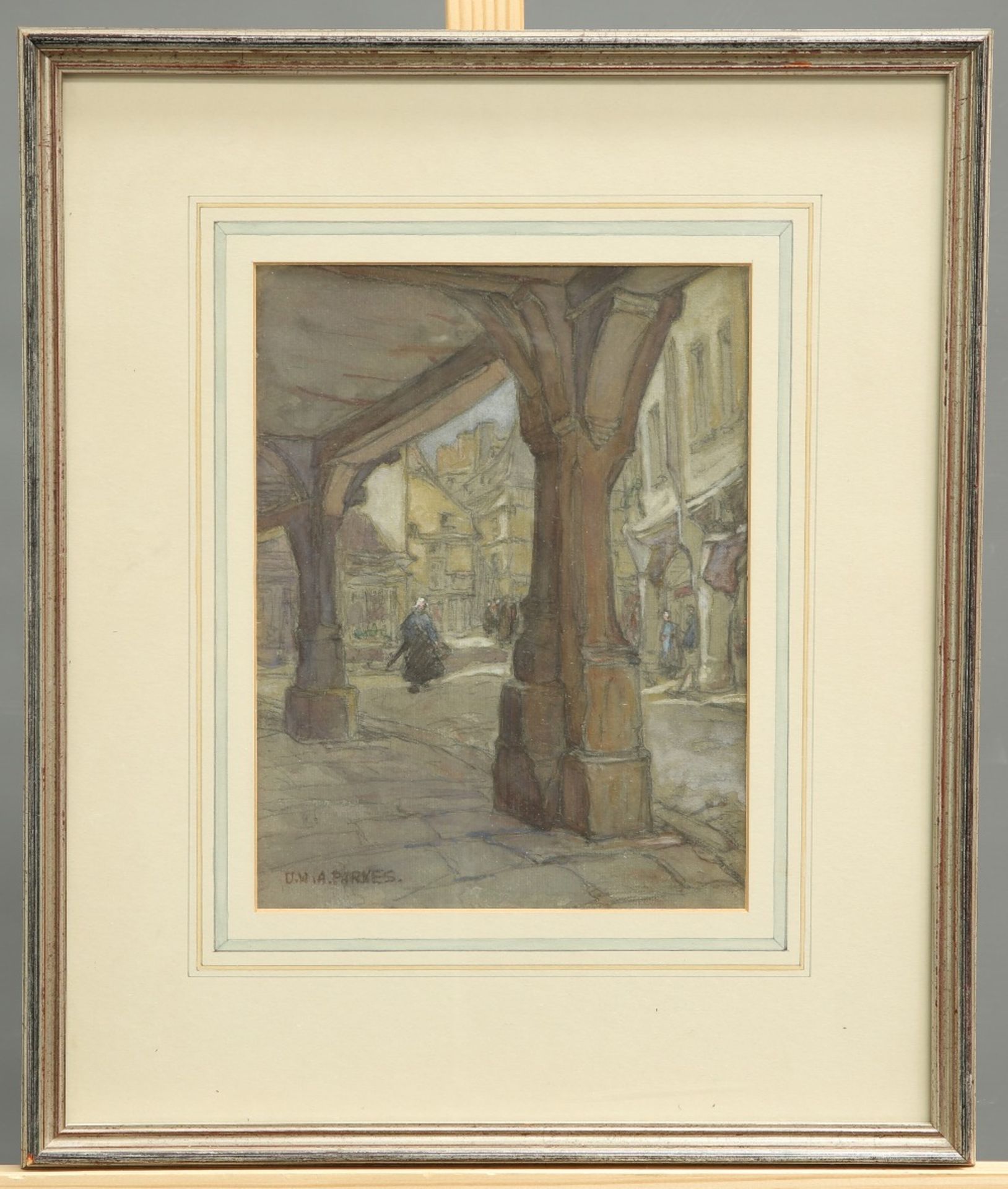 D.W.A. PARKES, A 19TH CENTURY FRENCH STREET SCENE - Bild 2 aus 2