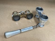 TWO PAIRS OF OPERA GLASSES