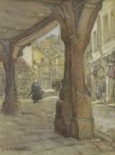 D.W.A. PARKES, A 19TH CENTURY FRENCH STREET SCENE