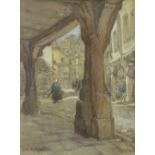 D.W.A. PARKES, A 19TH CENTURY FRENCH STREET SCENE
