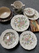 A ROYAL DOULTON PARTIAL DINNER SERVICE, ETC.