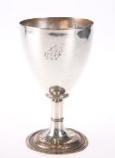 AN OLD SHEFFIELD PLATED GOBLET