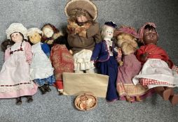 A GROUP OF SEVEN DOLLS