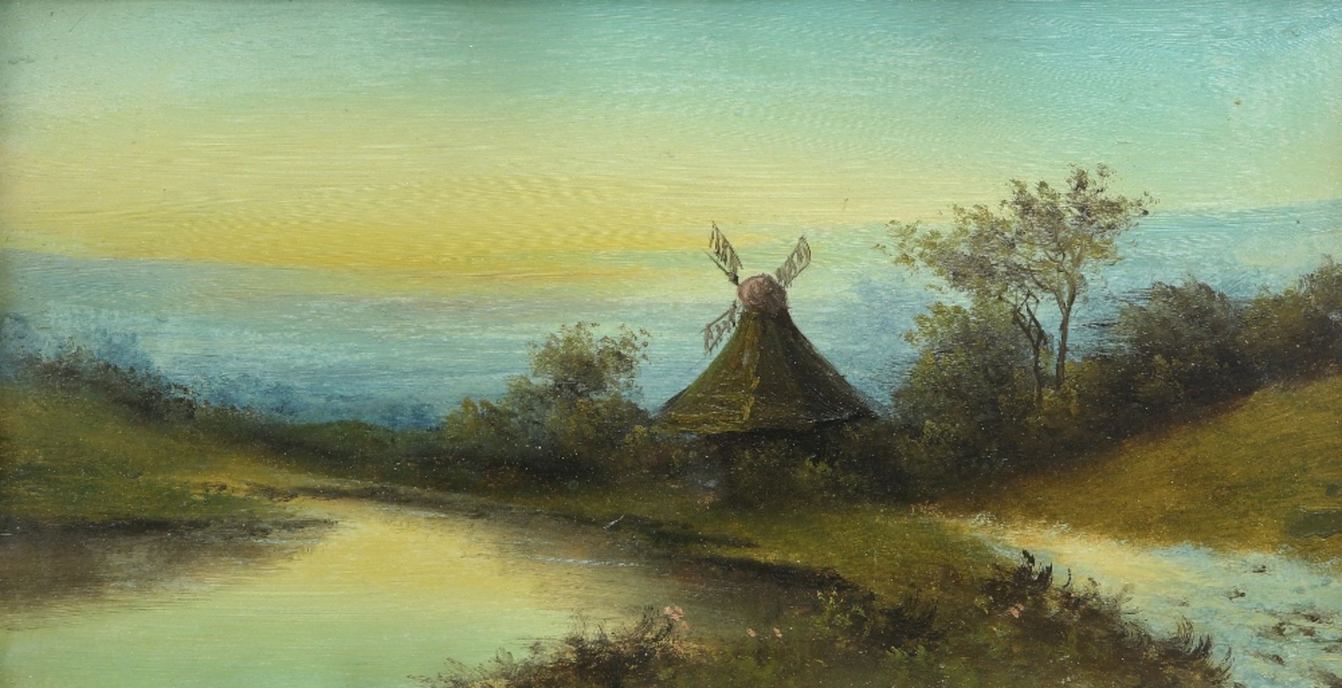 ENGLISH SCHOOL (19TH CENTURY), RIVER LANDSCAPES WITH WINDMILL; ETC