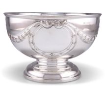 A GEORGE V SILVER BOWL