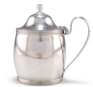 A GEORGE III SILVER MUSTARD