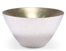 AN ELIZABETH II SILVER 'ORANGE PINCH' BOWL