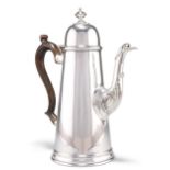 AN EXTREMELY RARE GEORGE I PROVINCIAL SILVER COFFEE POT
