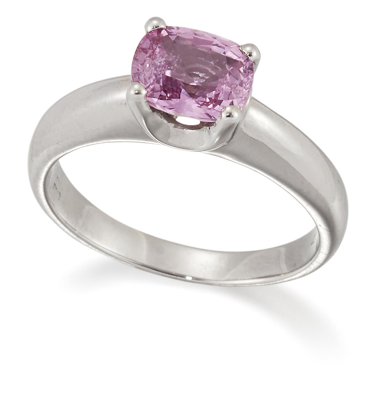 A PINK SAPPHIRE RING