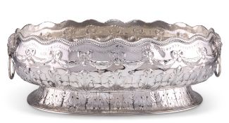A VICTORIAN LARGE SILVER BOWL