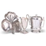 THREE PIECES OF SILVER-PLATE