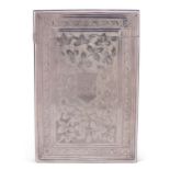 A VICTORIAN SILVER CARD CASE