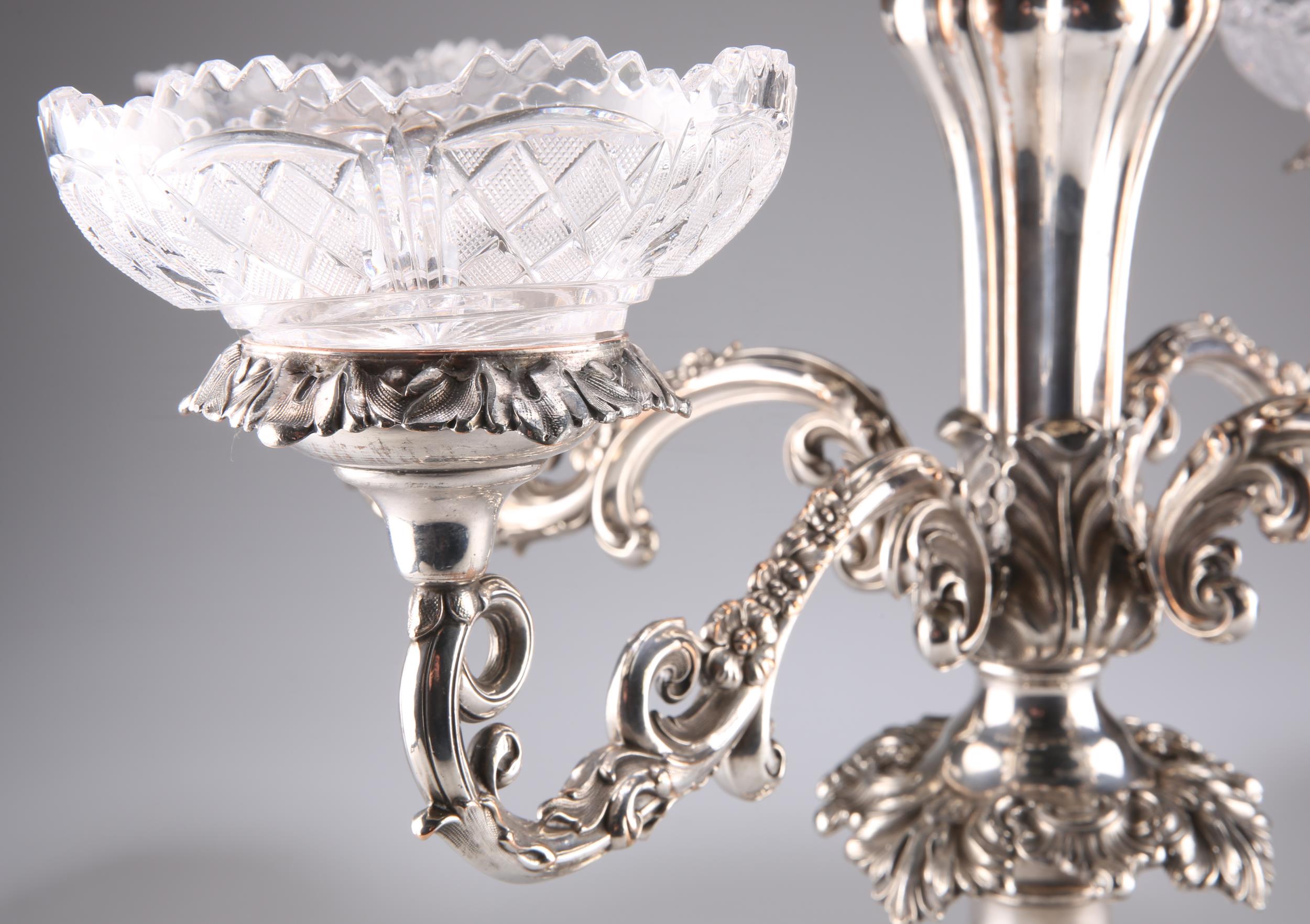 A FINE 19TH CENTURY SILVER-PLATED CENTREPIECE - Image 2 of 2