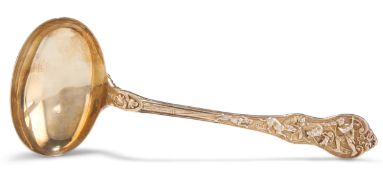 A FRENCH RARE SILVER-GILT SAUCE LADLE, EARLY 19TH CENTURY