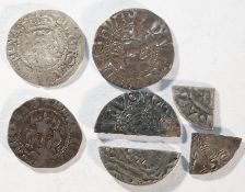7x British hammered silver coins