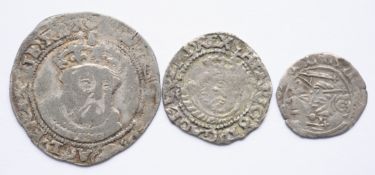 3x Henry VIII (1509 - 1547) coins