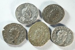 Ancient Roman, 5x silver antoninianii