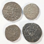 Edward III, 4x silver coins