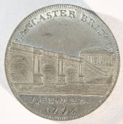 Lancashire, Lancaster 1794 penny in white metal