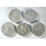 5x silver antoninianii of Philip I (244 - 249 CE)