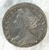 Anne (1702 - 1714) 1703 VIGO sixpence