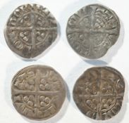 Edward II, 4x silver pennies