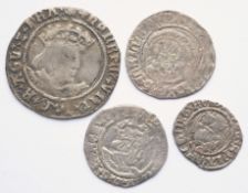 4x Henry VIII (509 - 1547) coins