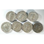 7x silver antoninianii of Trajan Decius (249 - 251 CE)