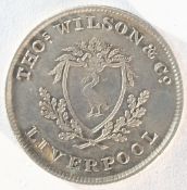 Liverpool, 1812 silver shilling