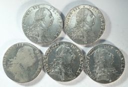 5x George III (1760 - 1820) 1787 shillings