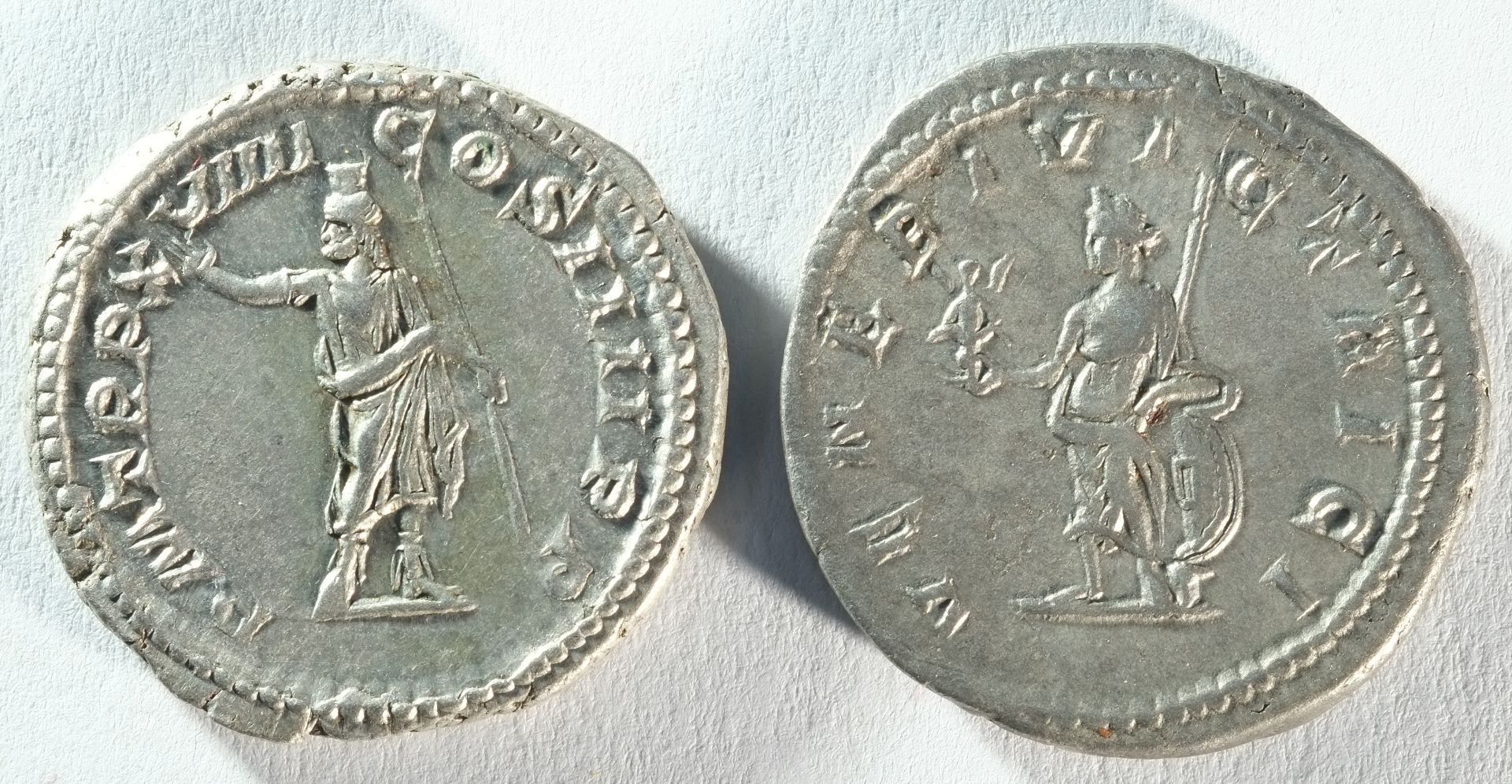 2x Caracalla (198 - 217 CE) silver antoninianii - Bild 2 aus 2