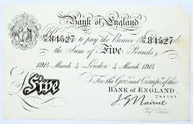 Great Britain 1914 5 pounds