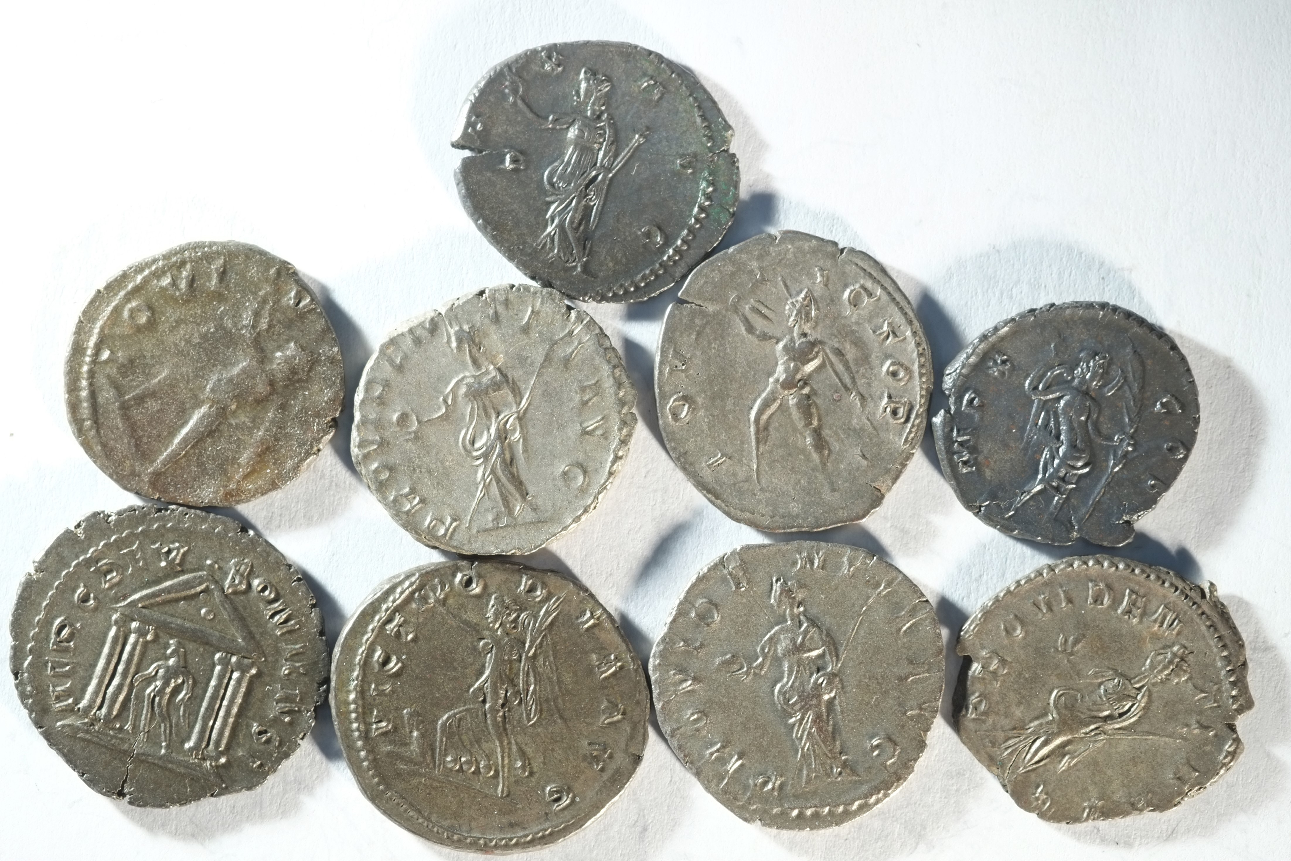 9x billon antoninianii of Postumus (260 - 269 CE) - Bild 2 aus 2