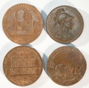 4x 18th century provincial tokens