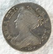 Anne (1707 - 1714) 1708 Edinburgh shilling
