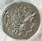 Roman Republican silver denarius, C. Terentius Lucanus