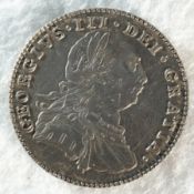 George III (1760 - 1820) 1787 pattern sixpence